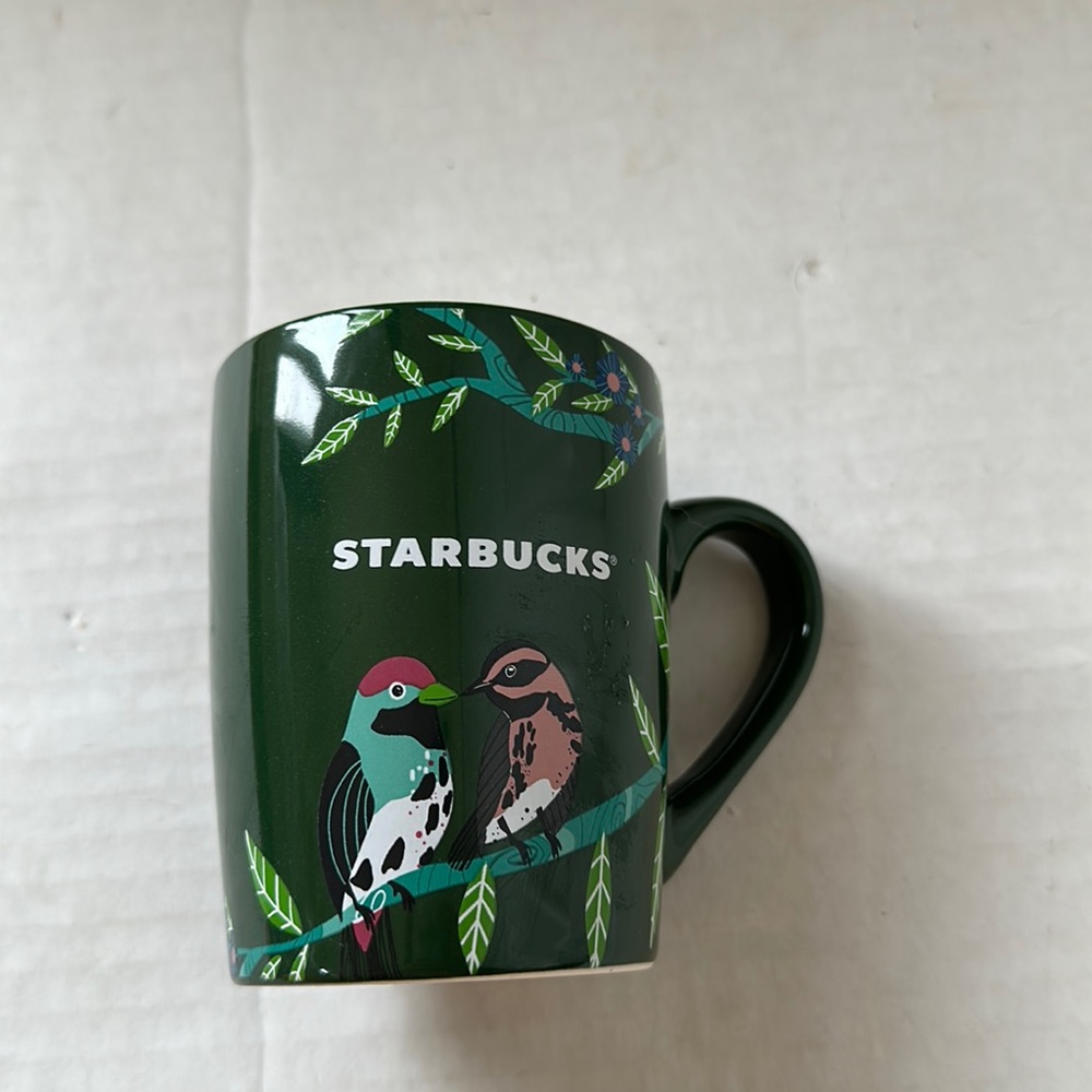 Starbucks tropical jungle birds mug